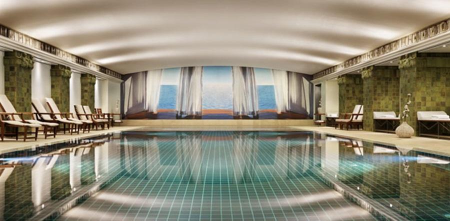 Conrad Hamburg Hotel Exterior foto The pool at The Spa at The Landmark